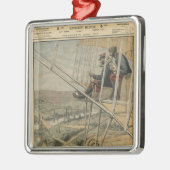 東の前部の軍の飛行士 メタルオーナメント (左)