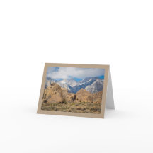 東の山脈スナップショットメッセージカード