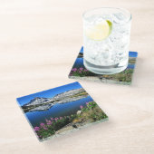 東の山脈山 ガラスコースター (アングル)