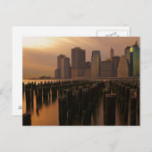 東の嵐の間の夕日の輝き ポストカード (正面/裏面)