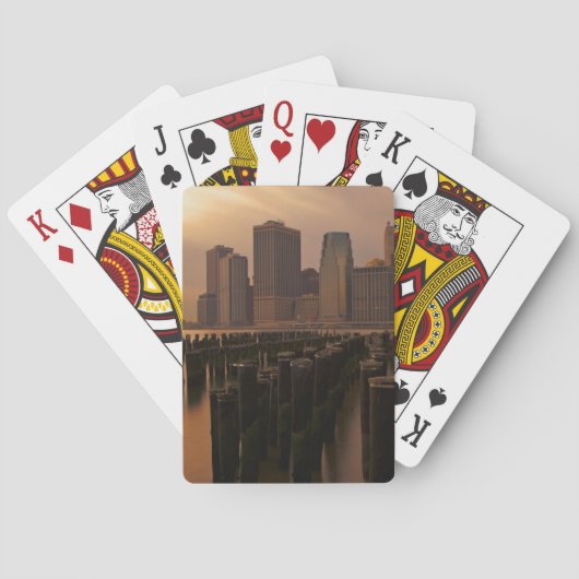 東の嵐の間の夕焼け トランプ (裏面)