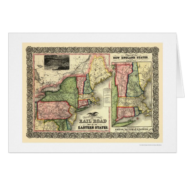 東の州の鉄道地図1856年 (正面横)