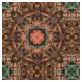 東の影響を及ぼされた星の曼荼羅および十字のタイル ファブリック (クローズアップ)