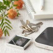 東の悲鳴 – フクロウ、メガスコップスアシオ、オトゥス2 キーホルダー (側面)