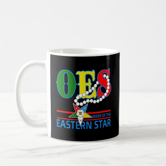 東の星の母のオスターネックレスの順序 コーヒーマグカップ (左)