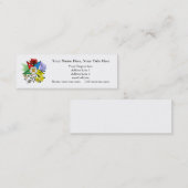 東の星の花の細い名刺 スキニー名刺 (正面/裏面)