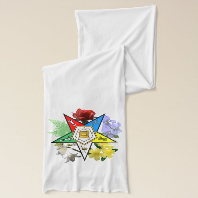 東の星の花柄のスカーフ スカーフ (左)