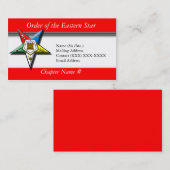 東の星の赤の順序 名刺 (正面/裏面)