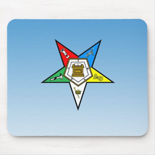 東の星の青のOES順序 マウスパッド (正面)