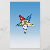 東の星の青のOES順序 便箋 (正面)