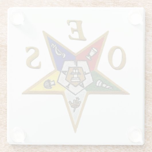 東の星の順序 ガラスコースター (裏面)