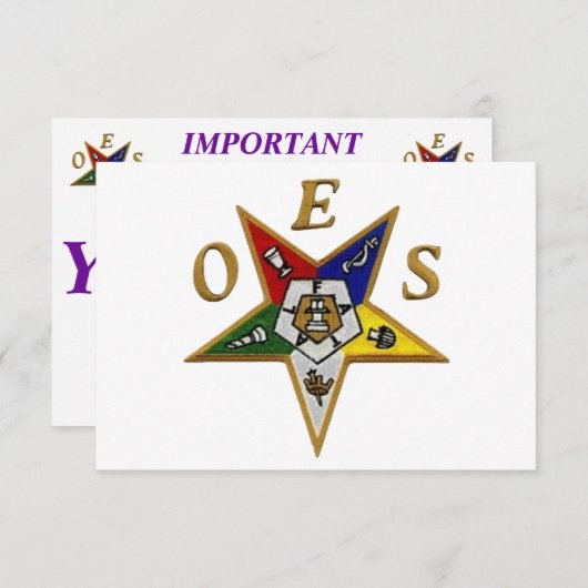 東の星の順序 案内状 (正面/裏面)