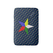 東の星の順序（波状） バスマット (正面縦)