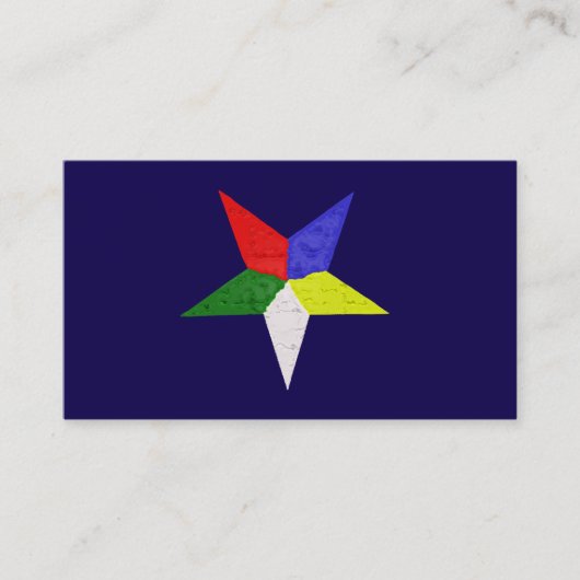 東の星の順序（波状） 名刺 (正面)