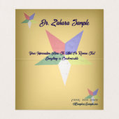 東の星の順序（波状） 名刺 (内部フラット)