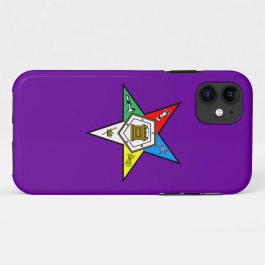 東の星のIphone 5の場合の紫色のOES順序 Case-Mate iPhoneケース (裏面(横))