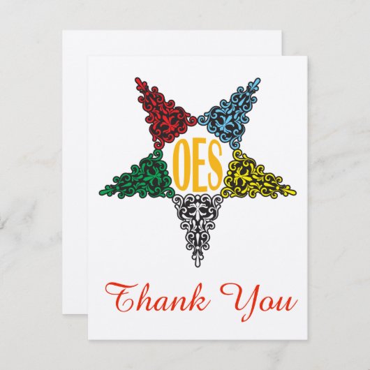 東の星はノート感謝していしています 招待状 (正面/裏面)