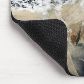 東の衛星ビュー地中海の マウスパッド (コーナー)