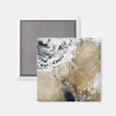 東の衛星ビュー地中海の マグネット (正面/裏面)