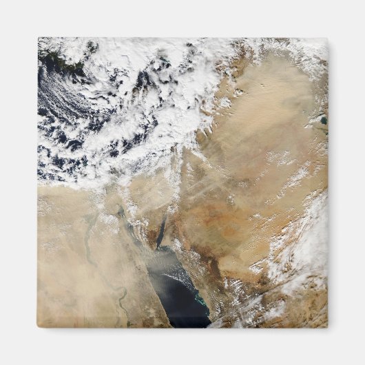 東の衛星ビュー地中海の マグネット (正面)