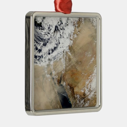 東の衛星ビュー地中海の メタルオーナメント (右)