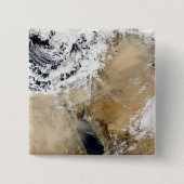 東の衛星ビュー地中海の 缶バッジ (正面)