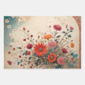 東の調和- 3のセット – Decopage - ラッピングペーパーシート (正面)