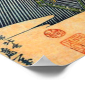 東の都の青丘の滝 ポスター (角)