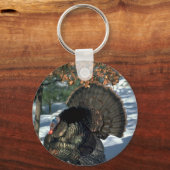 東の野生の七面鳥、完全なストラットの巨大なゴブラ キーホルダー (正面)