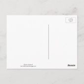 東の青い鳥が雪の中でダンスをしている ポストカード (裏面)