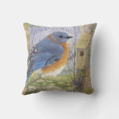 東の青い鳥の装飾用クッション クッション (裏面)