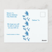 東の青のペーパリーフローラ ポストカード (裏面)