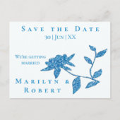 東の青のペーパリーフローラ ポストカード (正面)