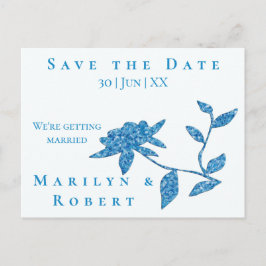 東の青のペーパリーフローラ ポストカード