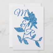 東の青のペーパリーフローラ 招待状 (正面)