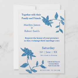 東の青のペーパリーフローラ 招待状