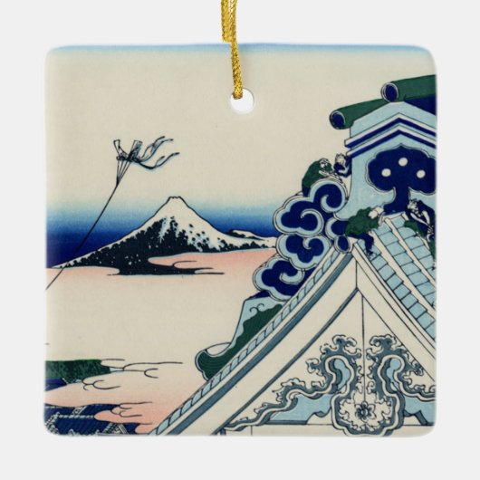 東の首都のAsakusa Honganjiの寺院 セラミックオーナメント (正面)