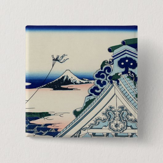 東の首都のAsakusa Honganjiの寺院 缶バッジ (正面)