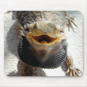 東の髭があるドラゴン- Pogonaのbarbata マウスパッド