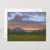 東のBurkeヴァーモント山の景色の郵便はがき ポストカード (正面/裏面)