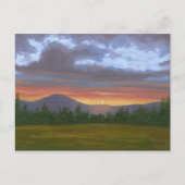 東のBurkeヴァーモント山の景色の郵便はがき ポストカード (正面)