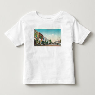 東のStreetHealdsburg、カリフォルニアの眺め トドラーTシャツ