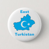 東のTurkistan 缶バッジ (正面)