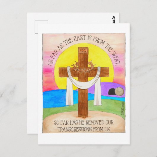 東は西より感動的 ポストカード (正面/裏面)