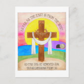 東は西より感動的 ポストカード (正面)