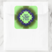 東または西、ホームは最高の スクエアシール (バッグ)