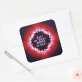 東または西、ホームは最高の スクエアシール (封筒)