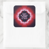 東または西、ホームは最高の スクエアシール (バッグ)