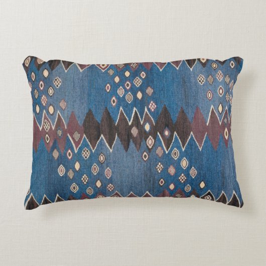 東アクセントヴィンテージペルシアカーペットパターン アクセントクッション (正面)