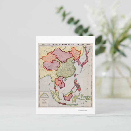 東アジアパノラママップ東アジア ポストカード (スタンド正面)